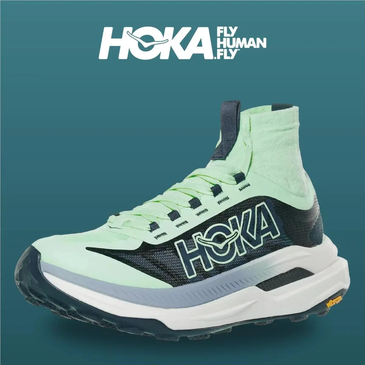 Hoka shoes - Tecton X 3 - Tecton - 1155114-MTV - Mint Fluorite/Navy 0