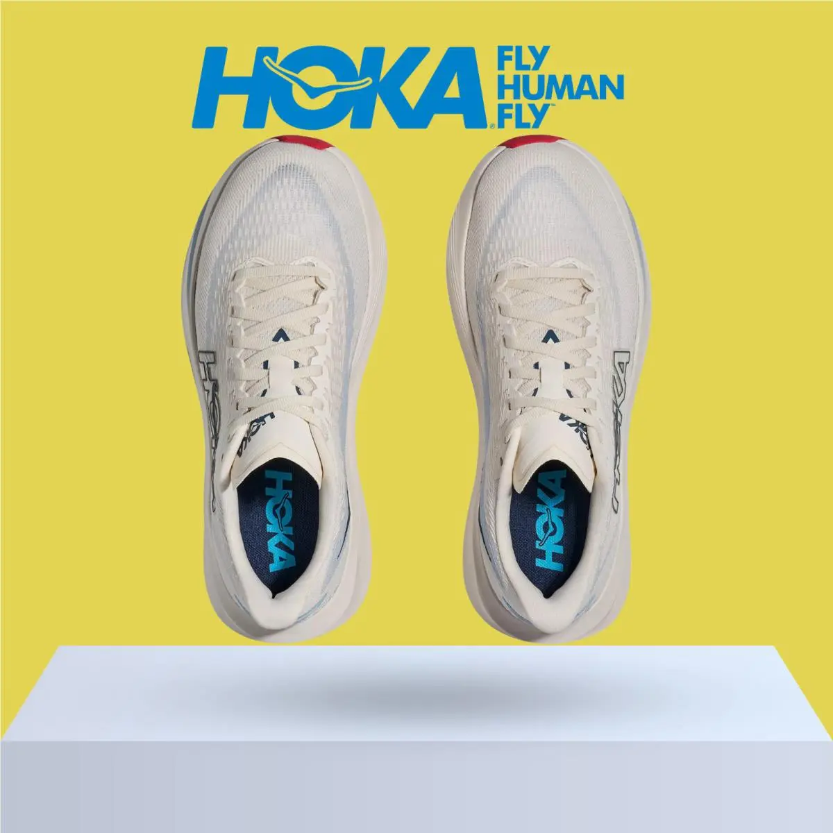 Hoka shoes - Hoka One One Mach 7 - Alabaster/Soaring Blue 25
