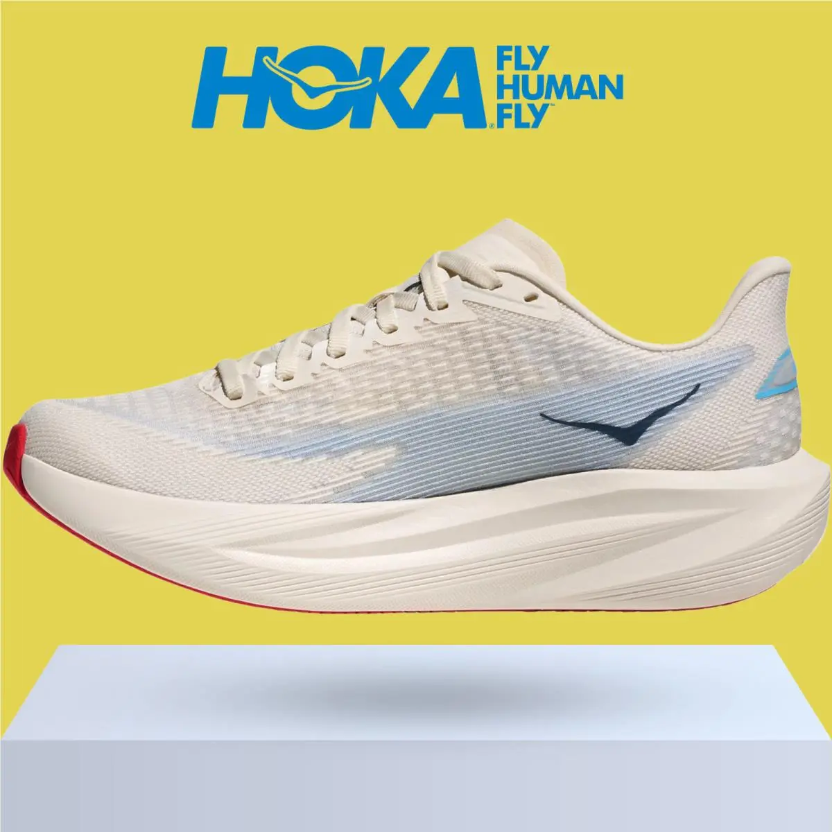 Hoka shoes - Hoka One One Mach 7 - Alabaster/Soaring Blue 57