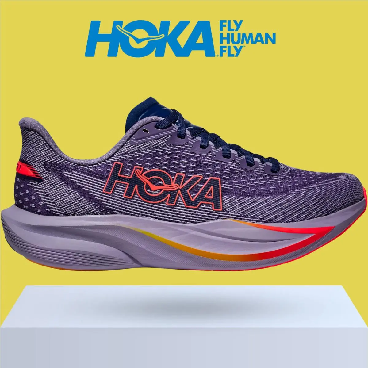 Hoka shoes - Hoka One One Mach 7 - Alabaster/Soaring Blue 3