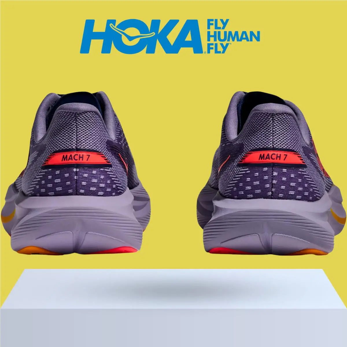 Hoka shoes - Hoka One One Mach 7 - Alabaster/Soaring Blue 5