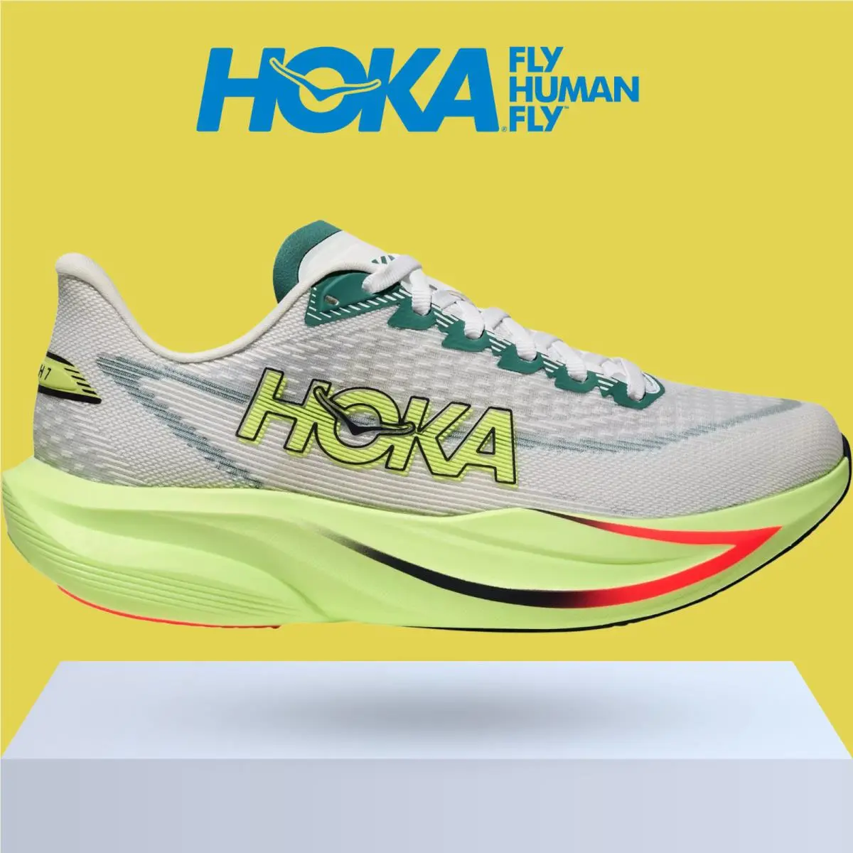 Hoka shoes - Hoka One One Mach 7 - Alabaster/Soaring Blue 37