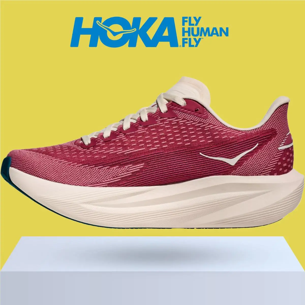 Hoka shoes - Hoka One One Mach 7 - Alabaster/Soaring Blue 19