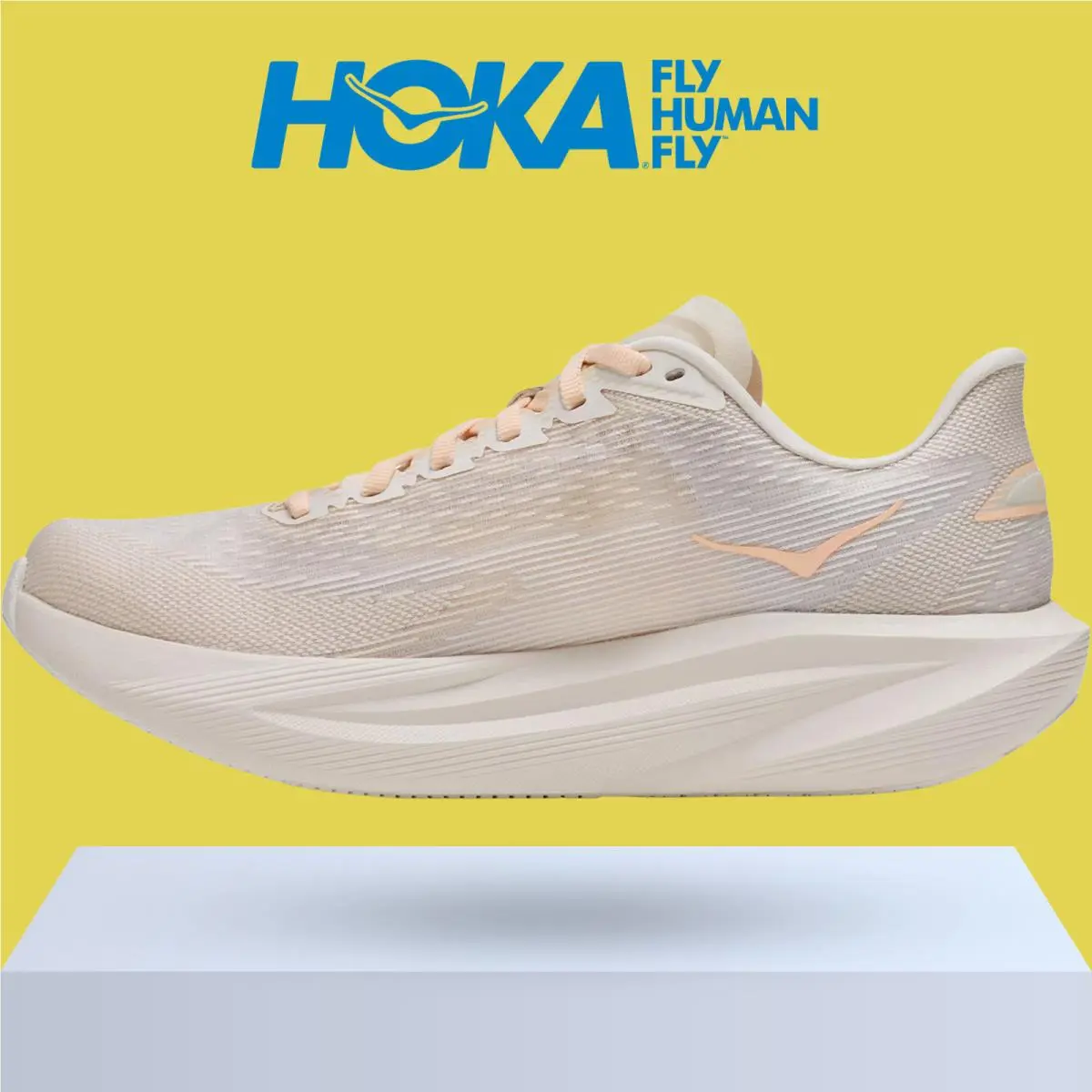 Hoka shoes - Hoka One One Mach 7 - Alabaster/Soaring Blue 53