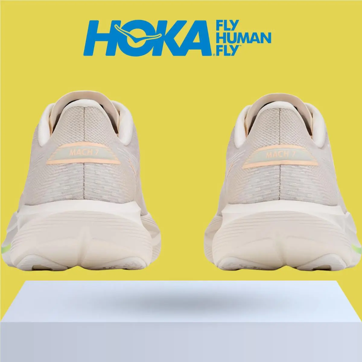 Hoka shoes - Hoka One One Mach 7 - Alabaster/Soaring Blue 54