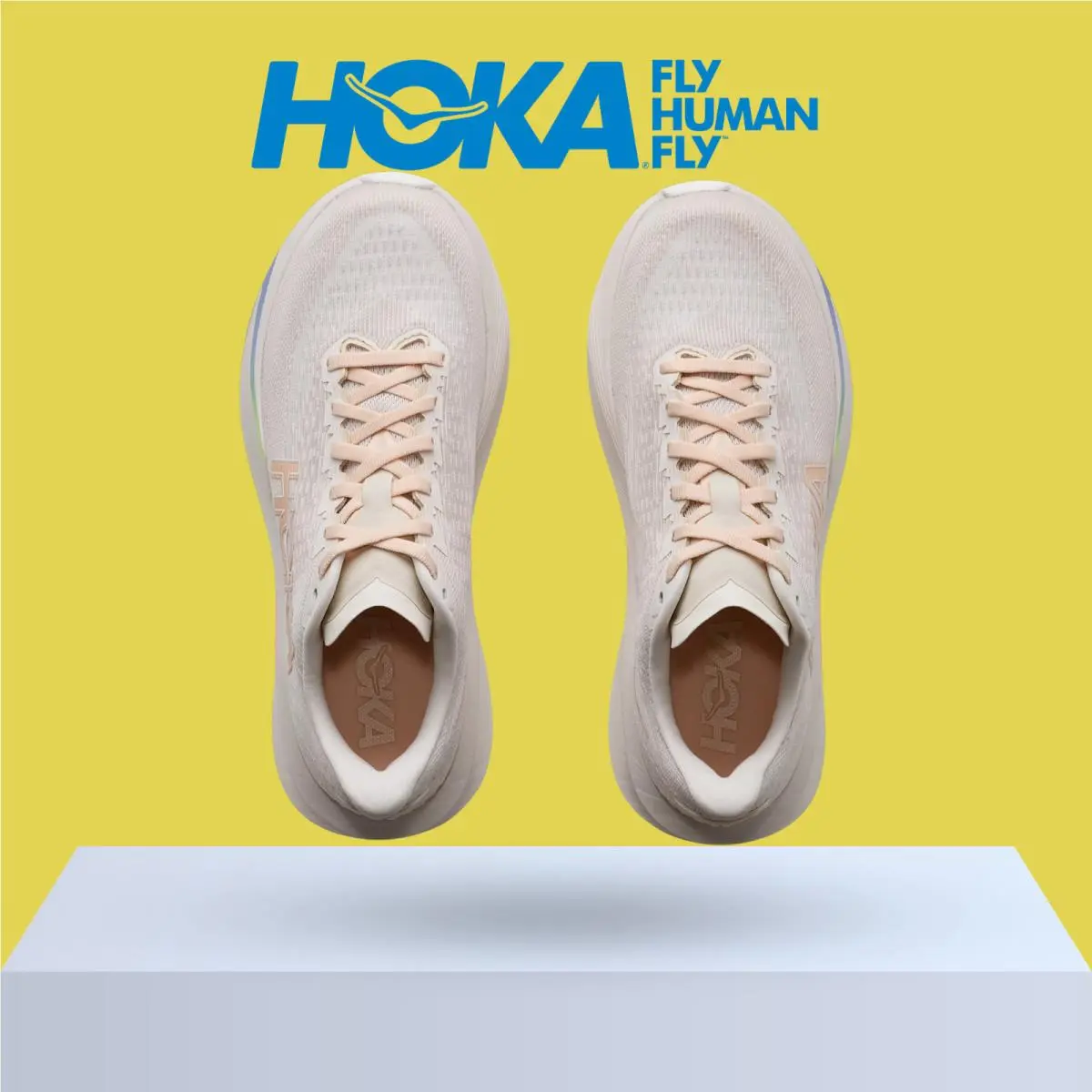 Hoka shoes - Hoka One One Mach 7 - Alabaster/Soaring Blue 55