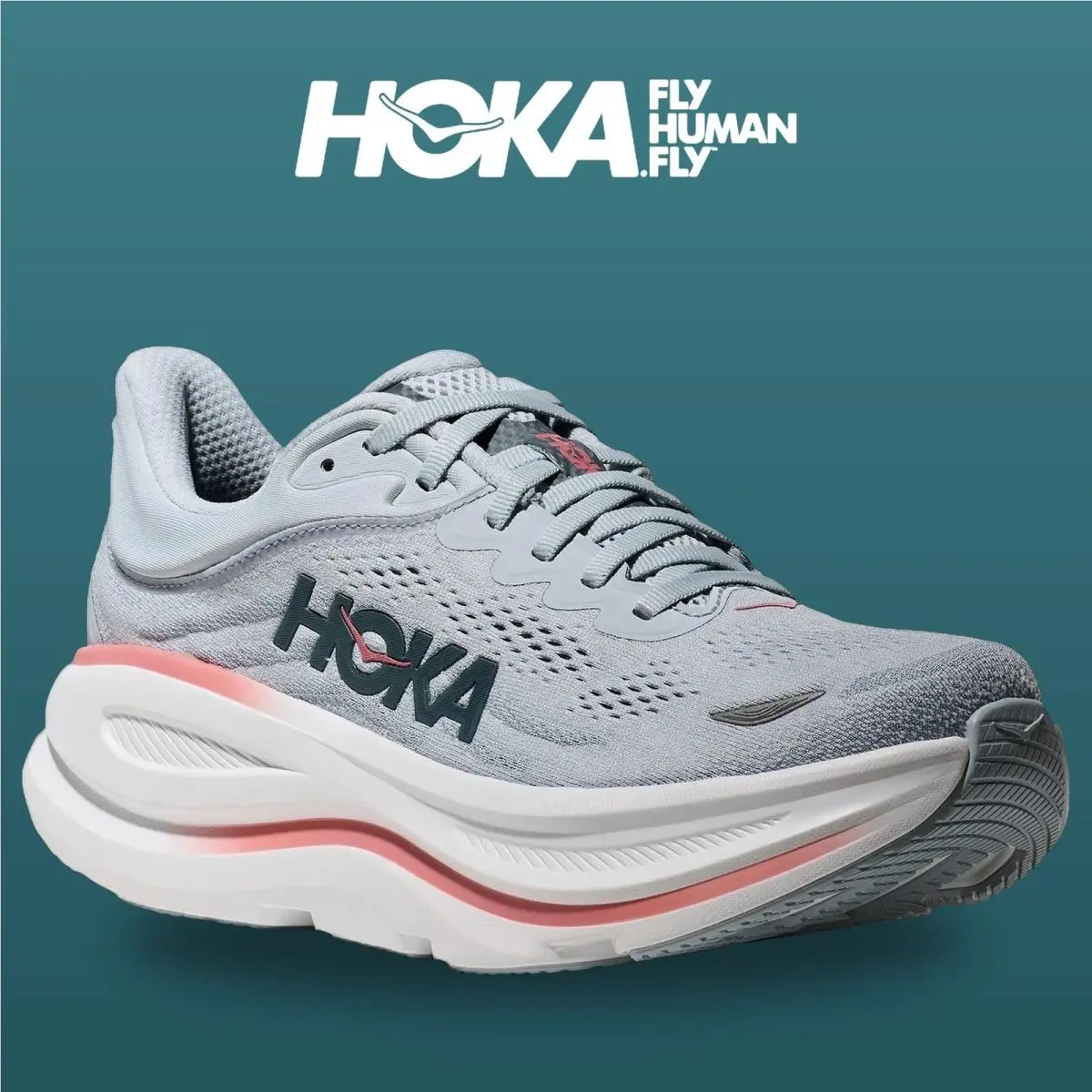 Hoka shoes - Bondi 9 - Bondi - 1162012-MBLW - Mineral Blue/Washed Blue 4