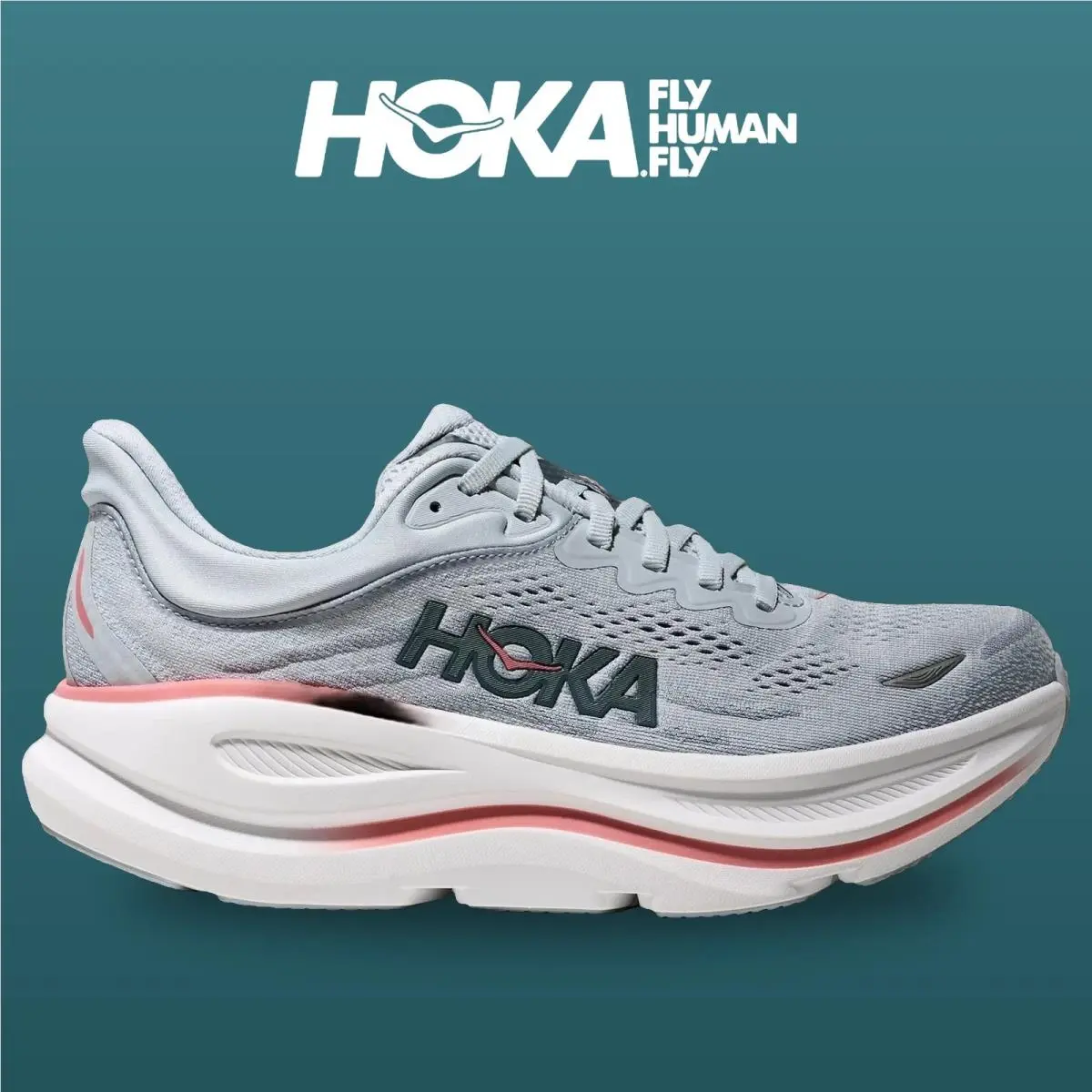 Hoka shoes - Bondi 9 - Bondi - 1162012-MBLW - Mineral Blue/Washed Blue 8