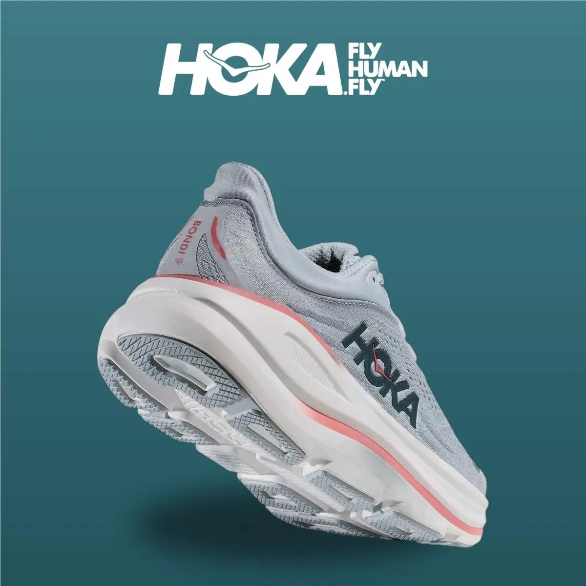 Hoka shoes - Bondi 9 - Bondi - 1162012-MBLW - Mineral Blue/Washed Blue 15