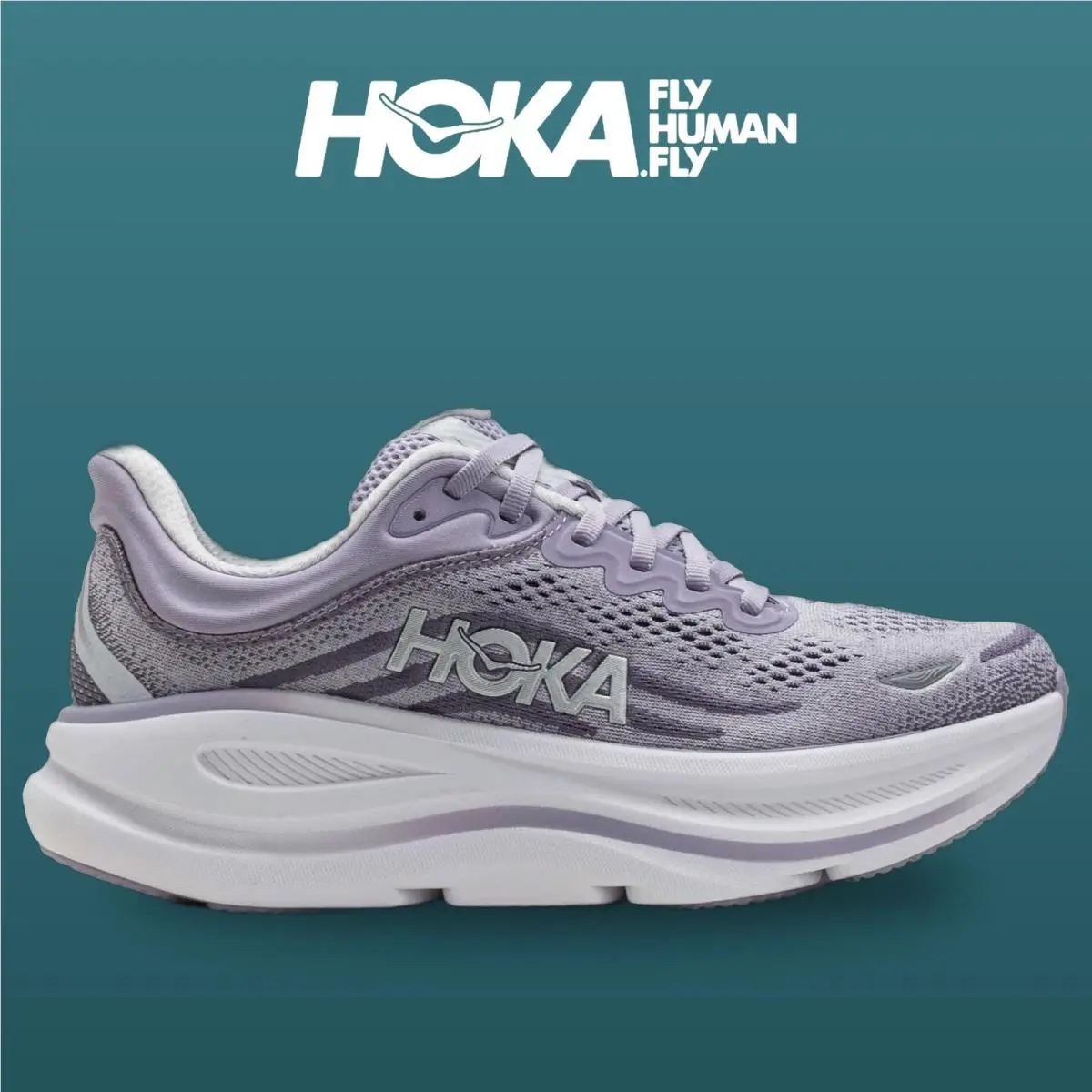 Hoka shoes - Bondi 9 - Bondi - 1162012-MLLW - Mellow Lilac/Purple Fog 6