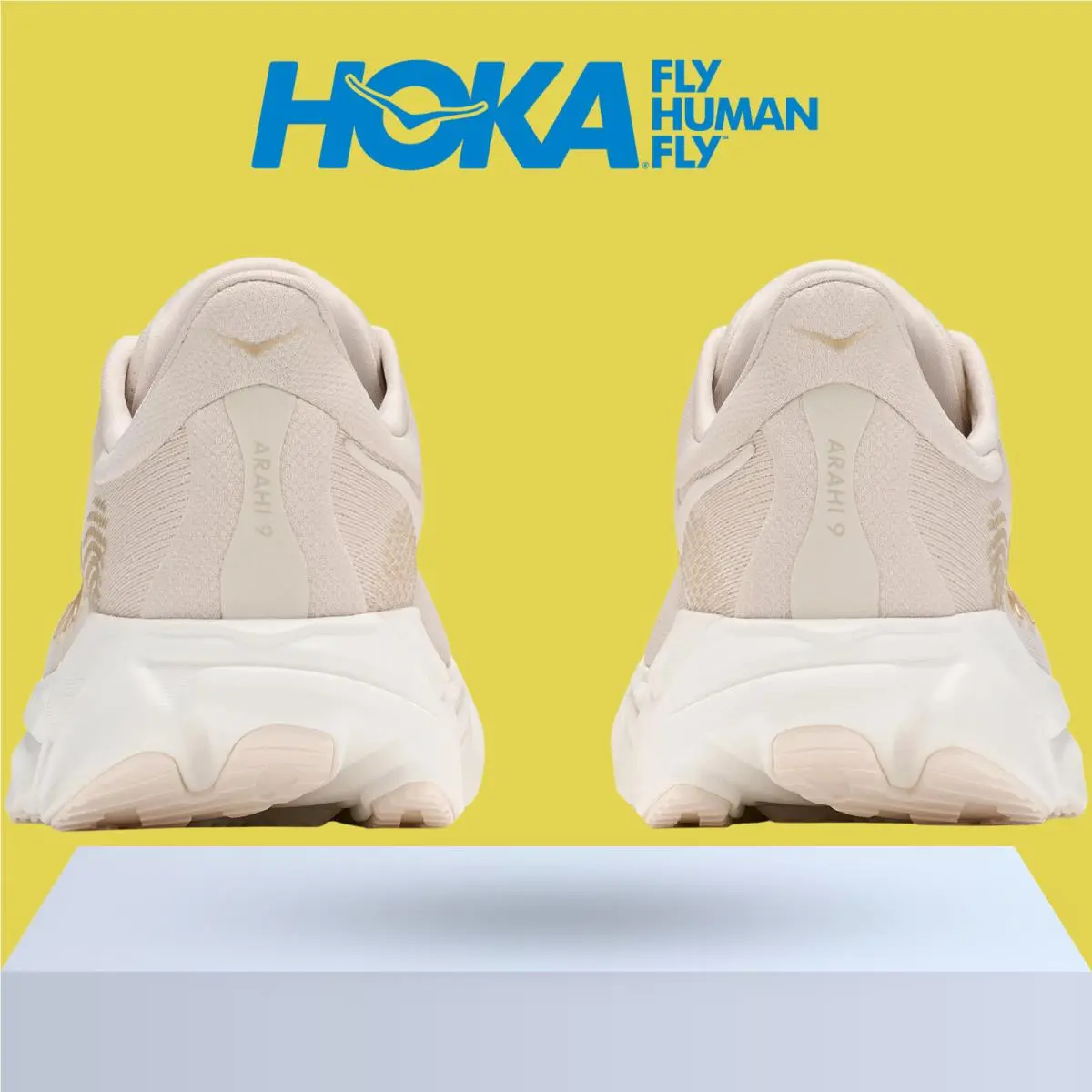 Hoka shoes - Hoka One One Arahi 9 - Alabaster/Oat Milk 1