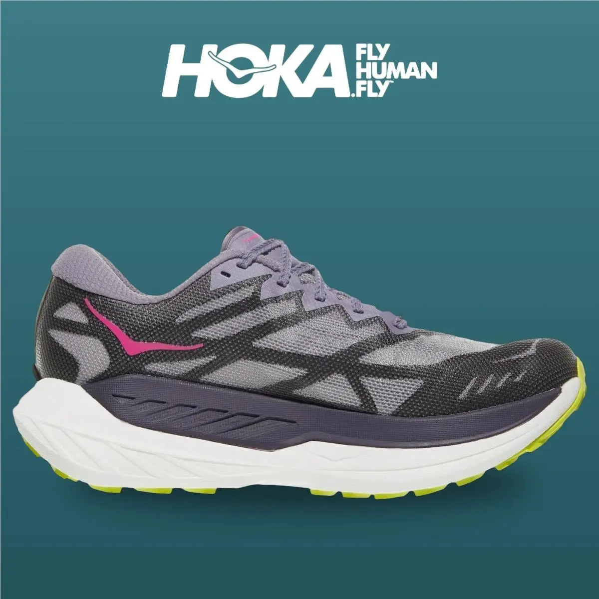Hoka shoes - Rocket X - Rocket - 1176331-PHK - Purple Fog/Citrus 1