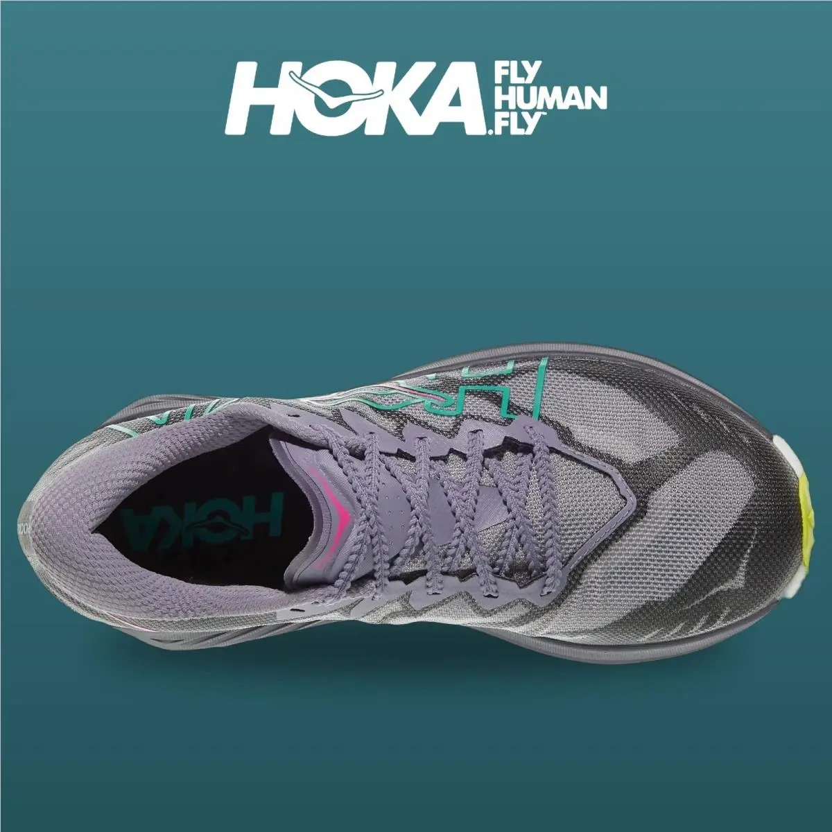 Hoka shoes - Rocket X - Rocket - 1176331-PHK - Purple Fog/Citrus 2