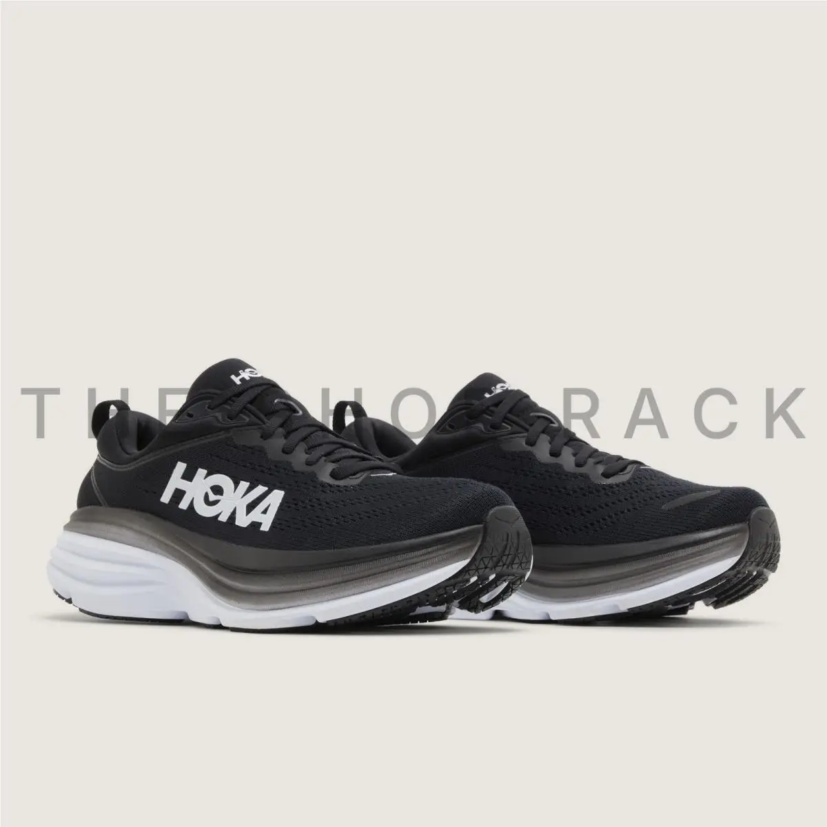 Hoka shoes - Hoka One One Bondi 8 - 1127952-BWHT - Black 7