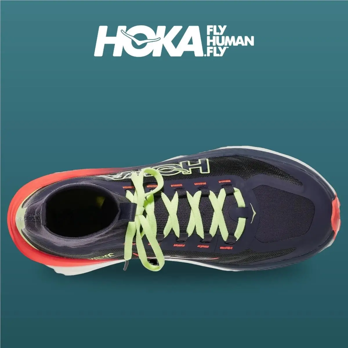 Hoka shoes - Tecton X 3 - Tecton - 1155112-SKNN - Squid Ink/Neon Flame 8