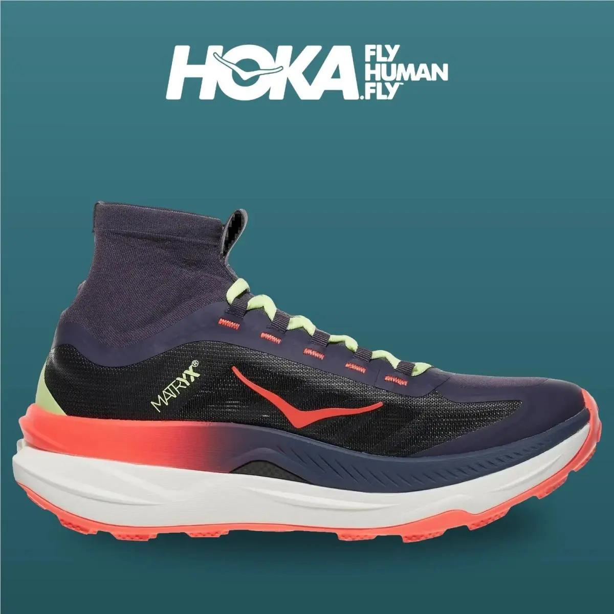 Hoka shoes - Tecton X 3 - Tecton - 1155112-SKNN - Squid Ink/Neon Flame 7