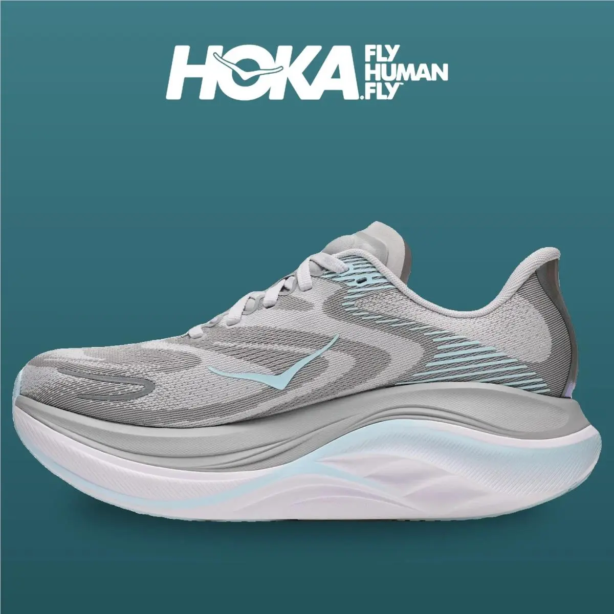 Hoka shoes - Skyward X 2 - Skyward - 1171926-SLMM - Stardust/Glimmering Blue 2