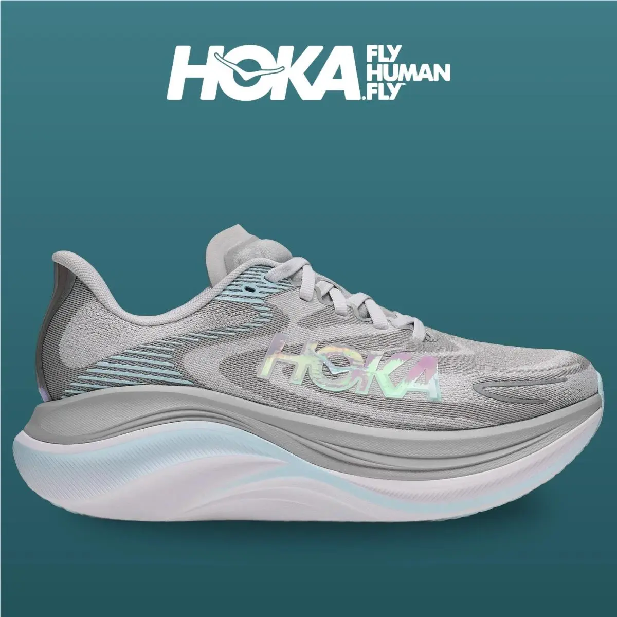 Hoka shoes - Skyward X 2 - Skyward - 1171926-SLMM - Stardust/Glimmering Blue 8