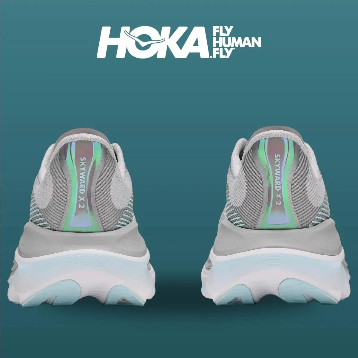 Hoka shoes - Skyward X 2 - Skyward - 1171926-SLMM - Stardust/Glimmering Blue 12