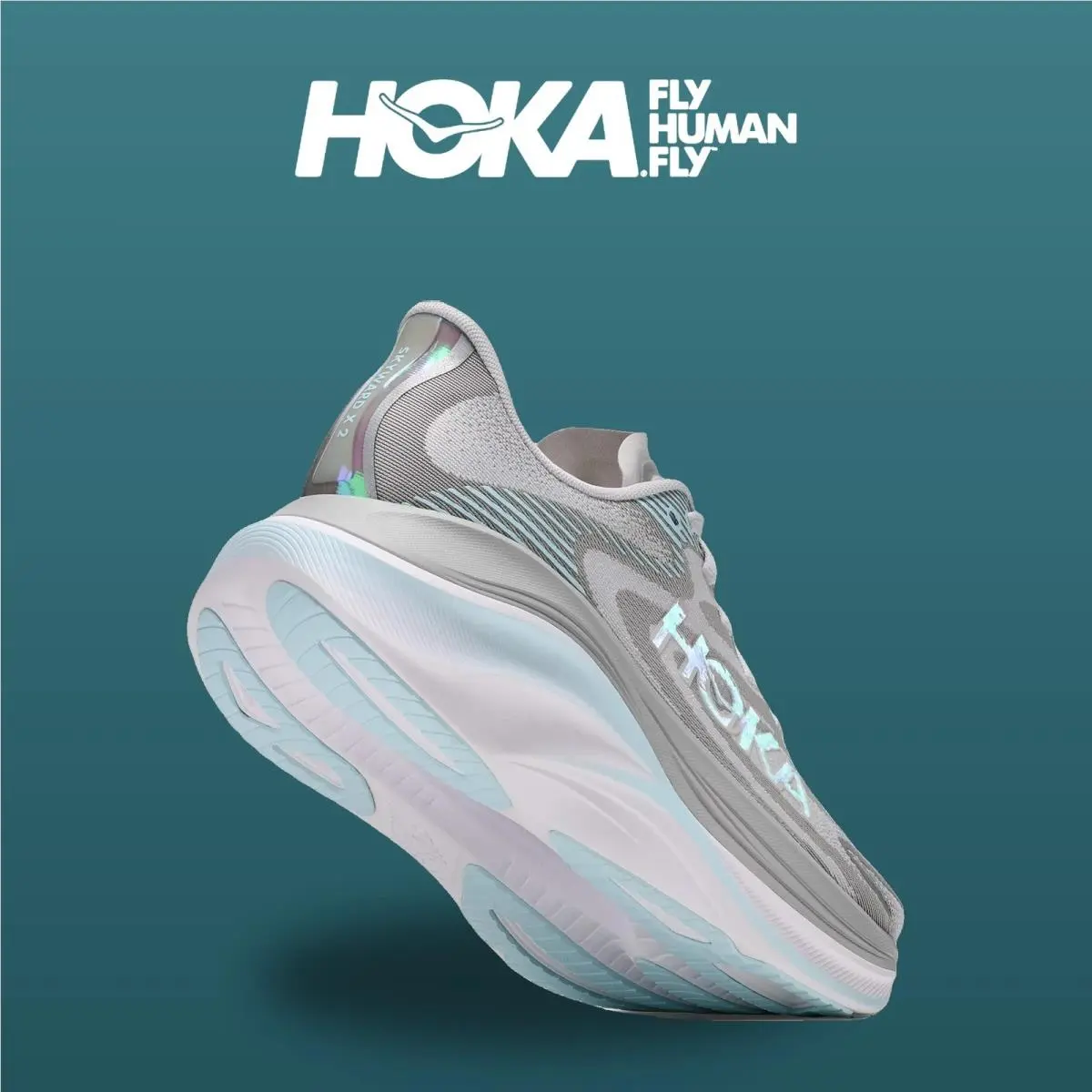 Hoka shoes - Skyward X 2 - Skyward - 1171926-SLMM - Stardust/Glimmering Blue 14