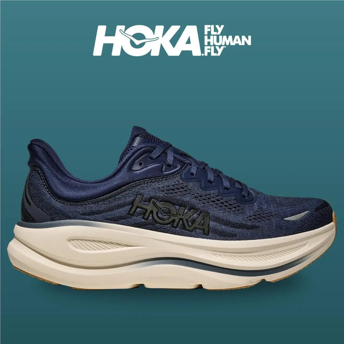 Hoka shoes - Bondi 9 - Bondi - 1162011-MVR - Midnight Blue/Varsity Navy 11