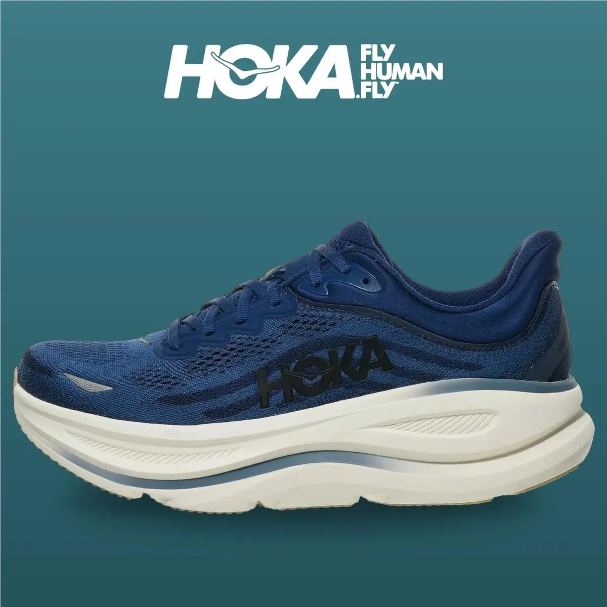 Hoka shoes - Bondi 9 - Bondi - 1162011-MVR - Midnight Blue/Varsity Navy 6