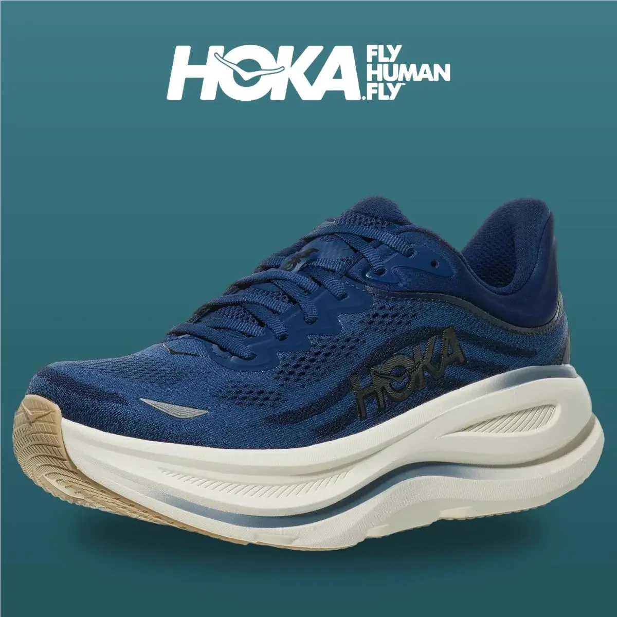 Hoka shoes - Bondi 9 - Bondi - 1162011-MVR - Midnight Blue/Varsity Navy 7