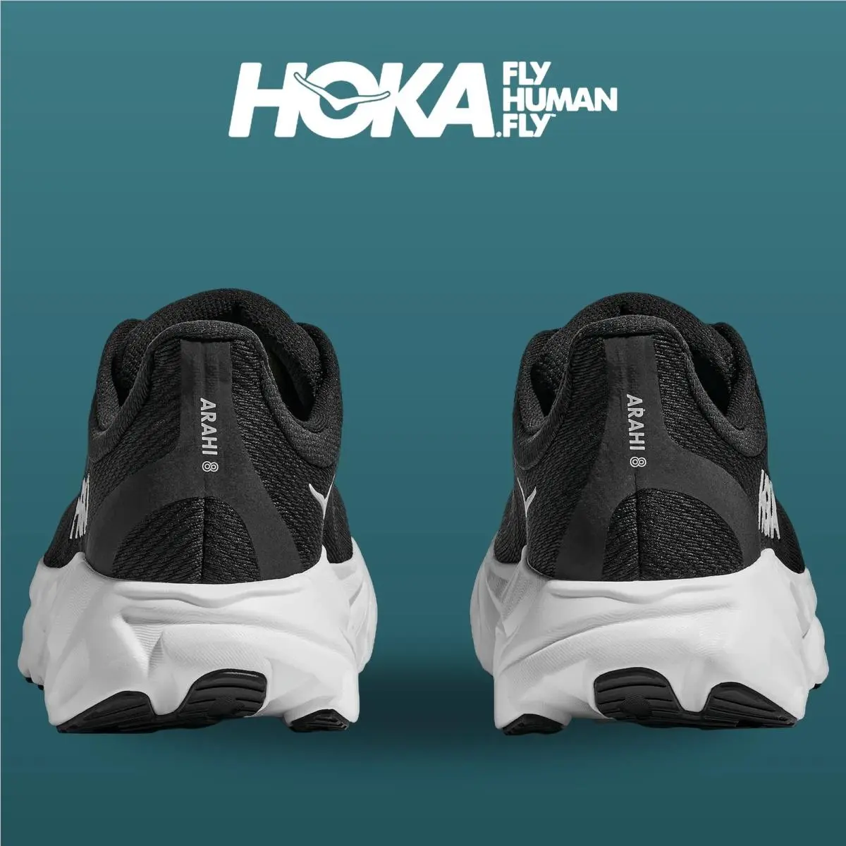 Hoka shoes - Arahi 8 - Arahi - 1168691-BWHT - Black/White 12