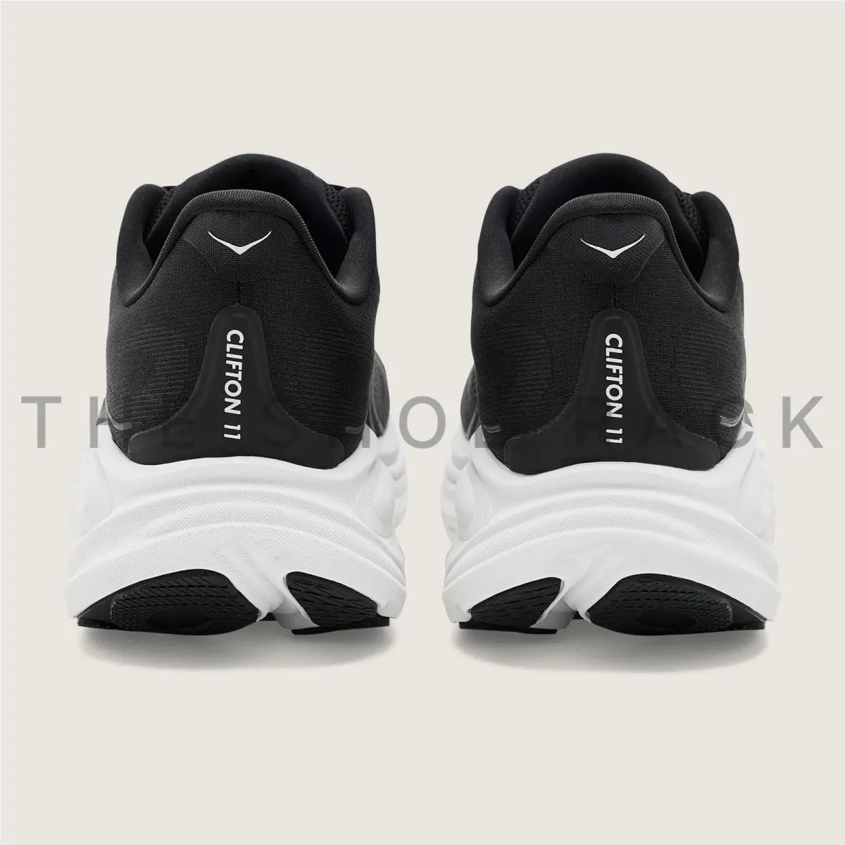 Hoka shoes - Hoka One One Clifton 11 - 1176572-BWHT - Black 4
