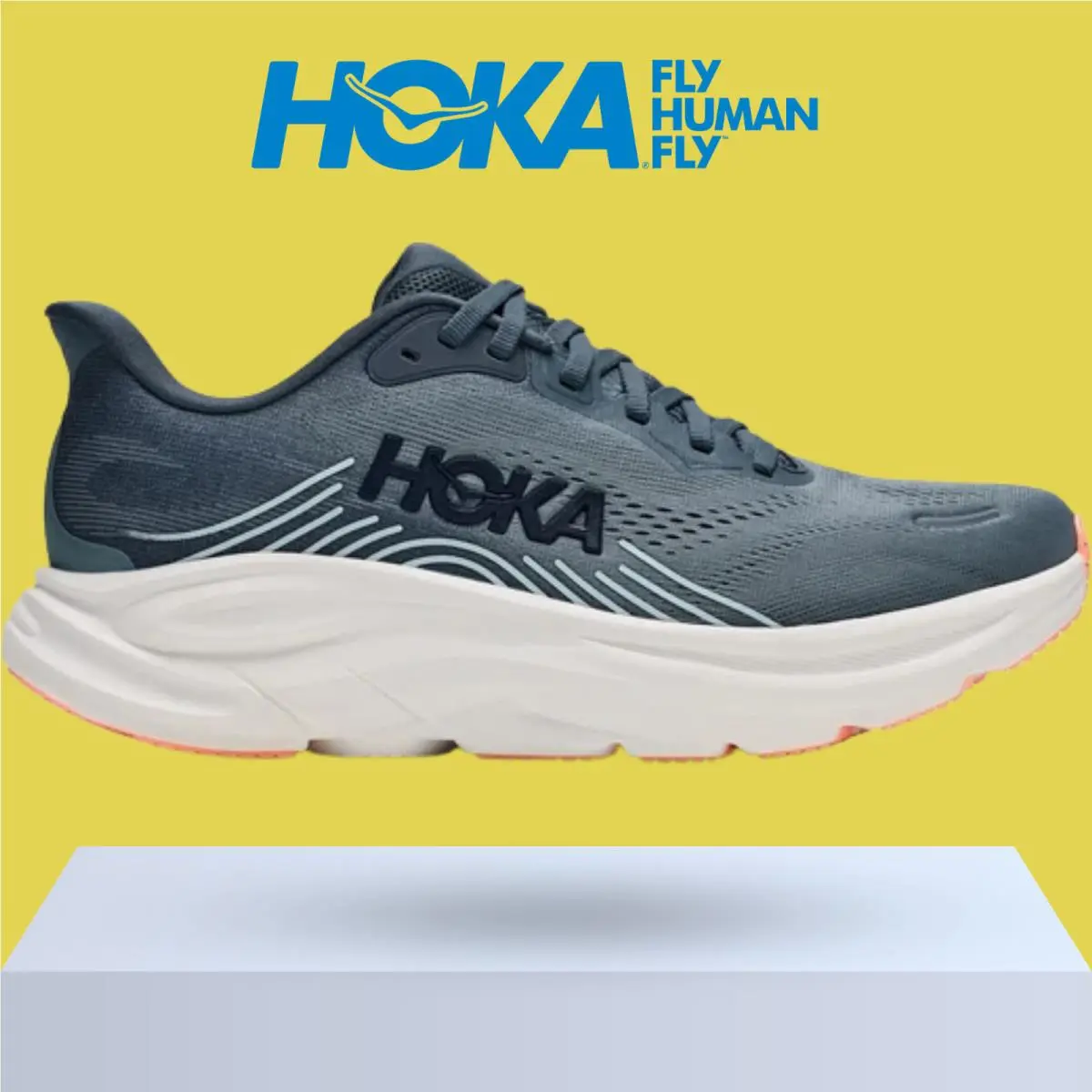 Hoka shoes - Hoka One One Clifton 11 - Faded Navy/Glimmering Blue 4