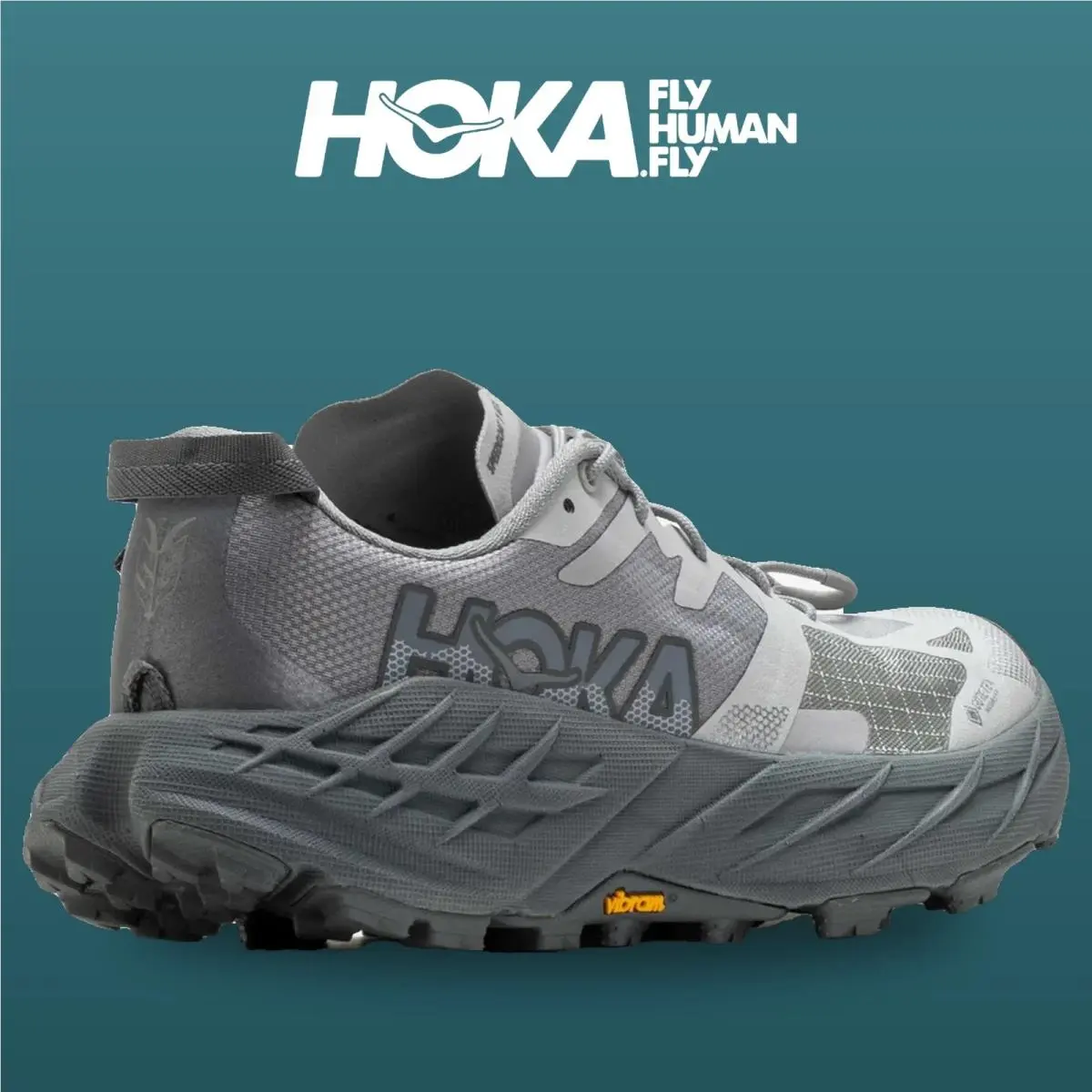 Hoka shoes - Speedgoat 7 Gtx - Speedgoat Gtx - 1176677-SRYG - Stellar Grey/Glactic 8