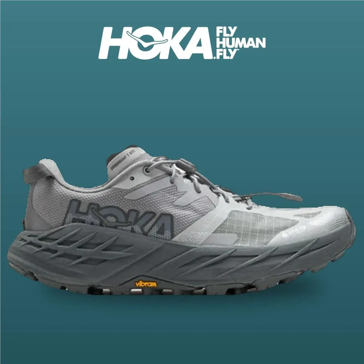 Hoka shoes - Speedgoat 7 Gtx - Speedgoat Gtx - 1176677-SRYG - Stellar Grey/Glactic 6