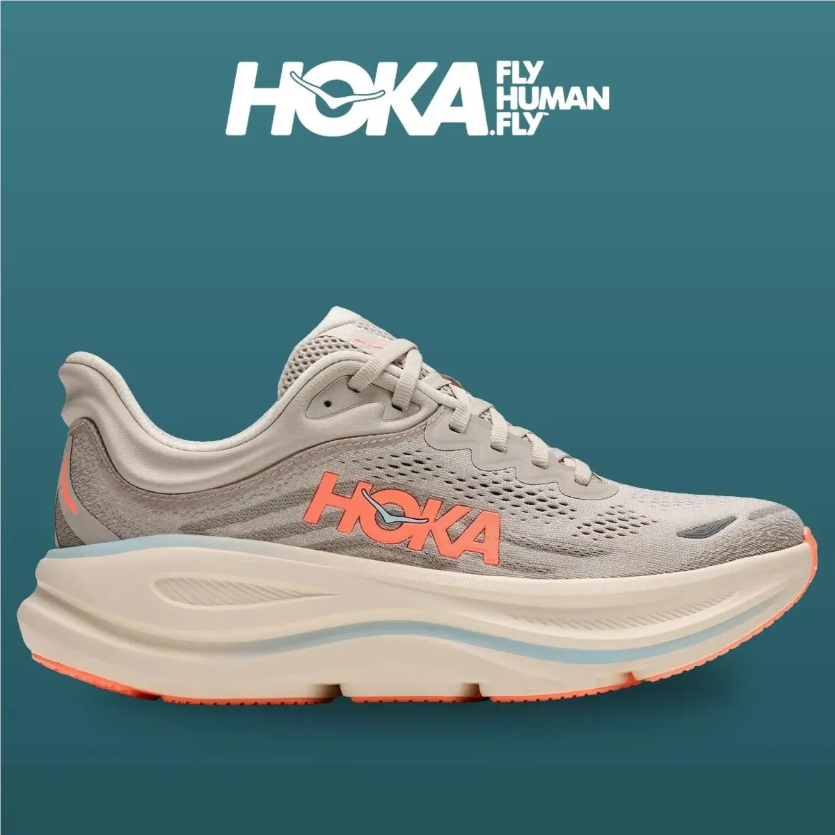 Hoka shoes - Bondi 9 - Bondi - 1162012-RRYM - River Rock Grey/Mineral Ore 4