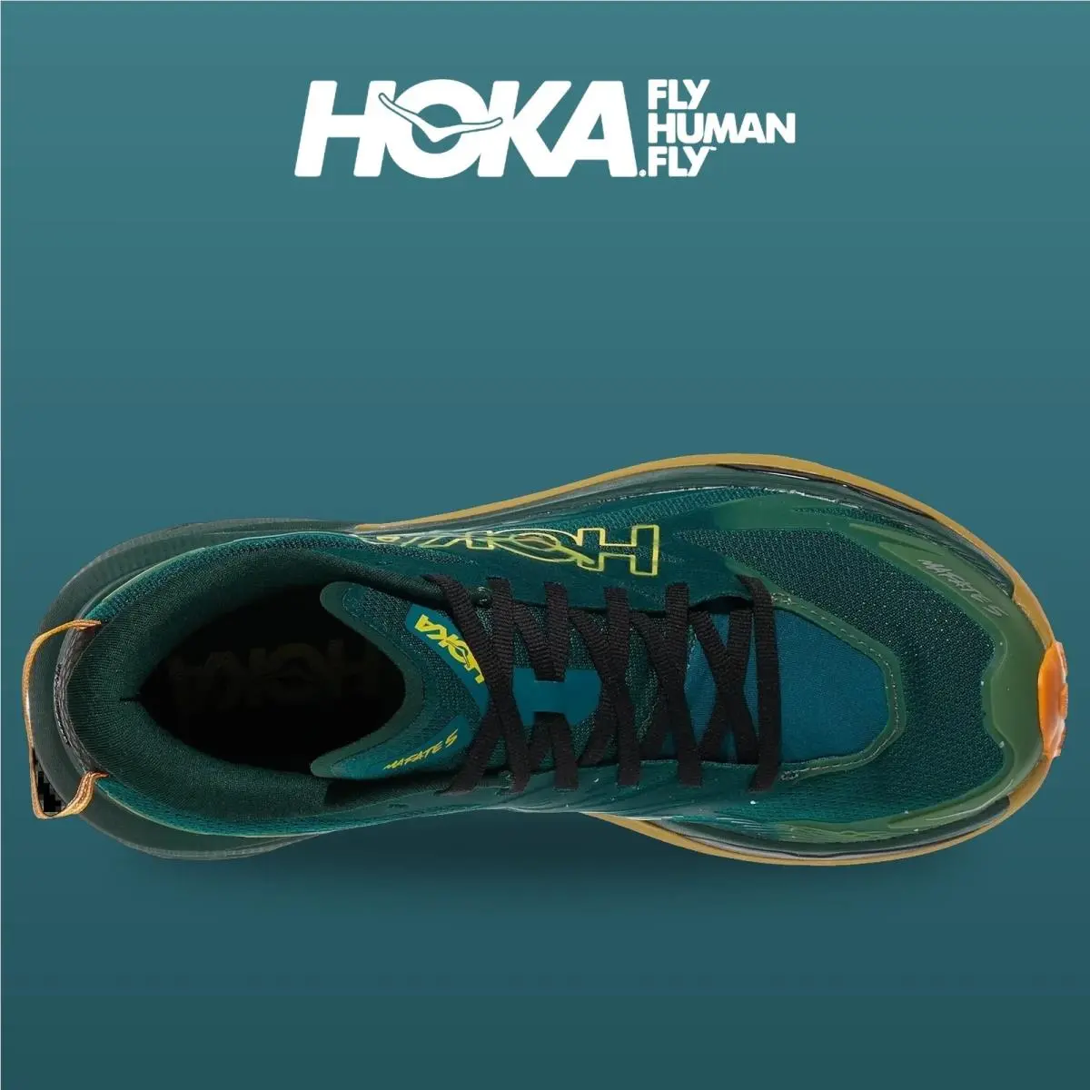 Hoka shoes - Mafate 5 - Mafate - 1168722-TVM - Tidal Wave/Mustard Seed 2