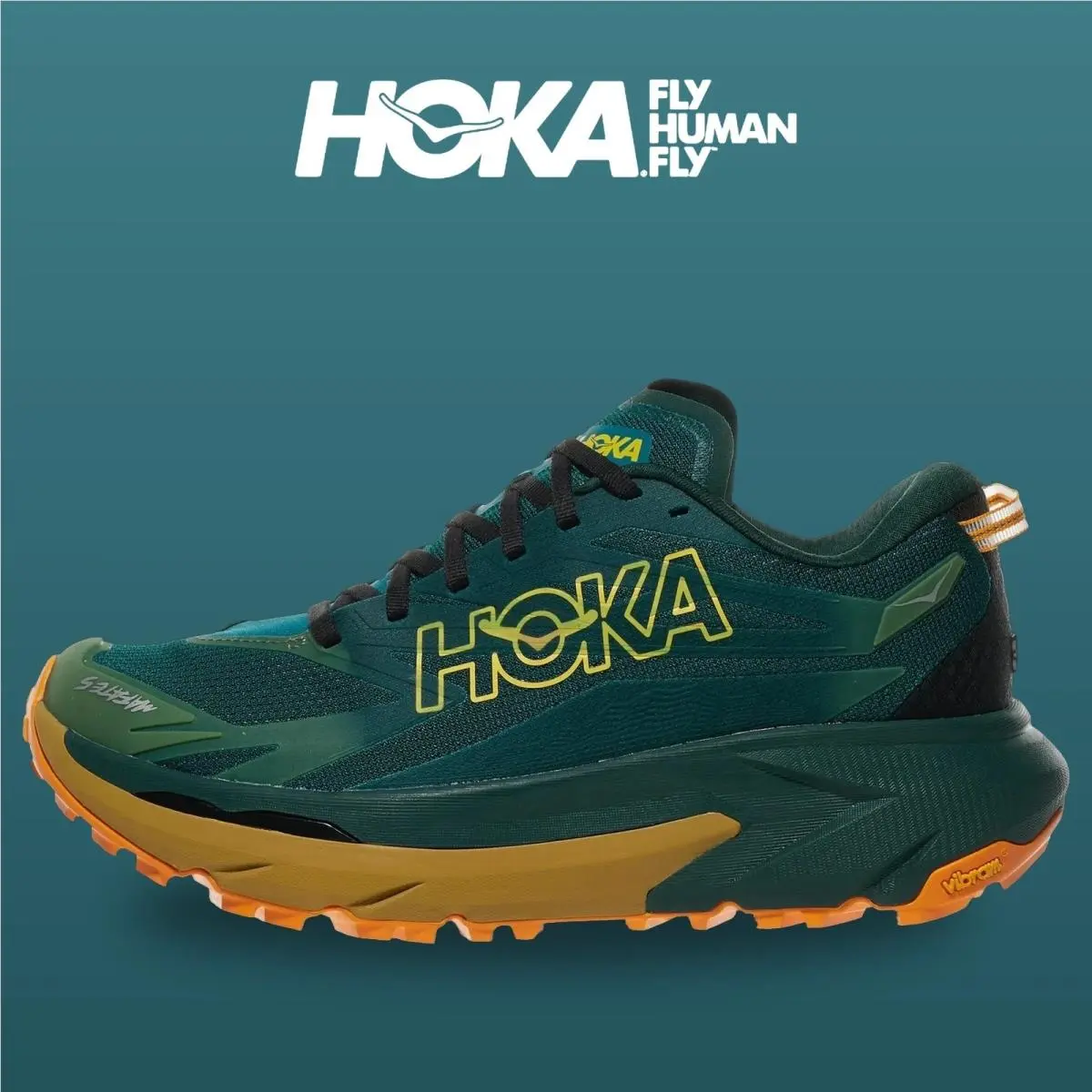 Hoka shoes - Mafate 5 - Mafate - 1168722-TVM - Tidal Wave/Mustard Seed 6