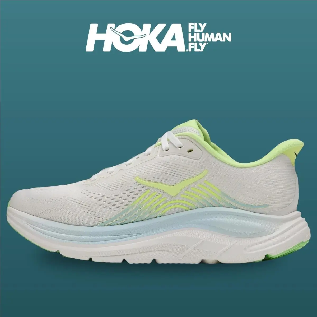 Hoka shoes - Clifton 11 - Clifton - 1176573-FYZ - Frost/Neon Yuzu 11