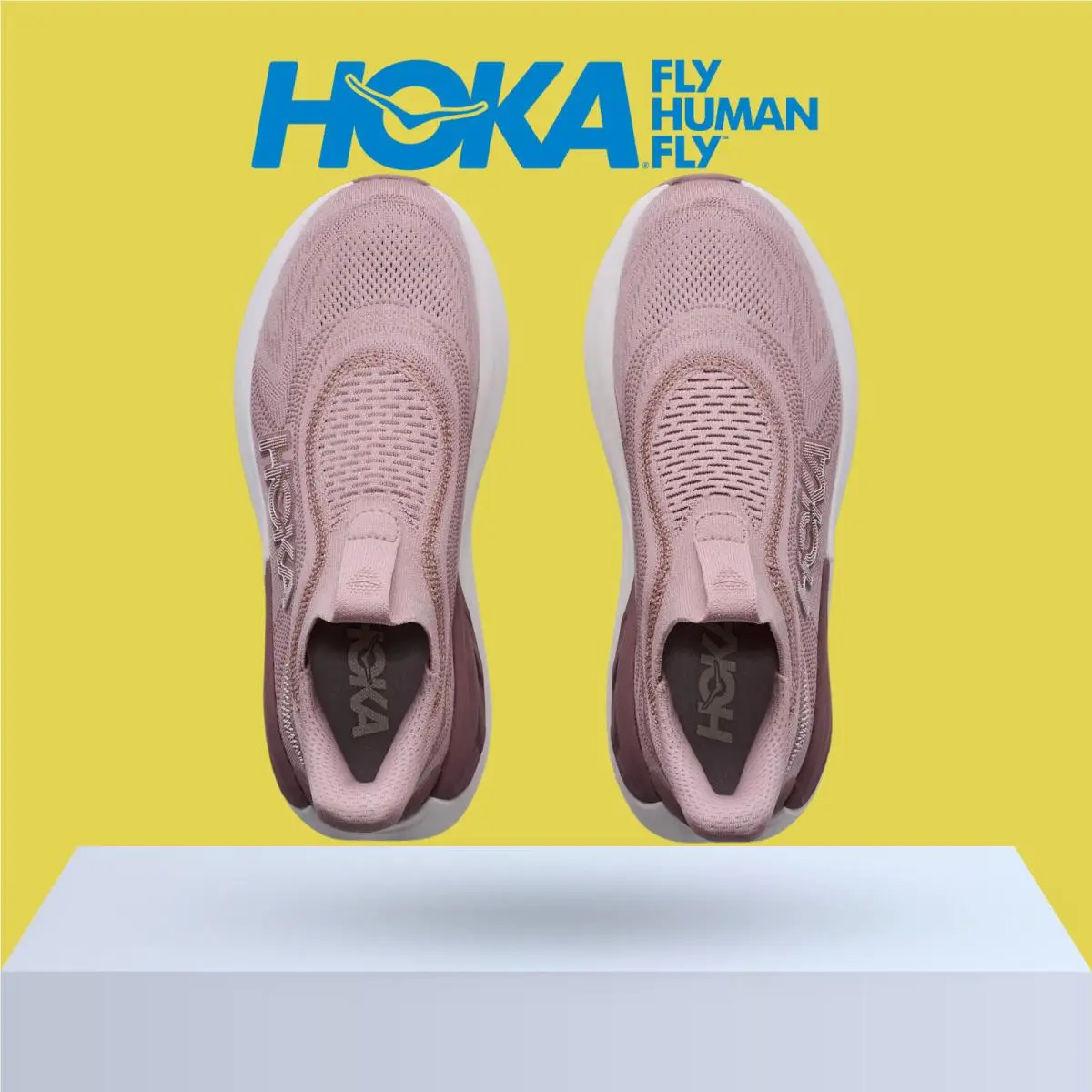 Hoka shoes - Hoka One One Skyward Laceless - Pink Opal/Alabaster 2