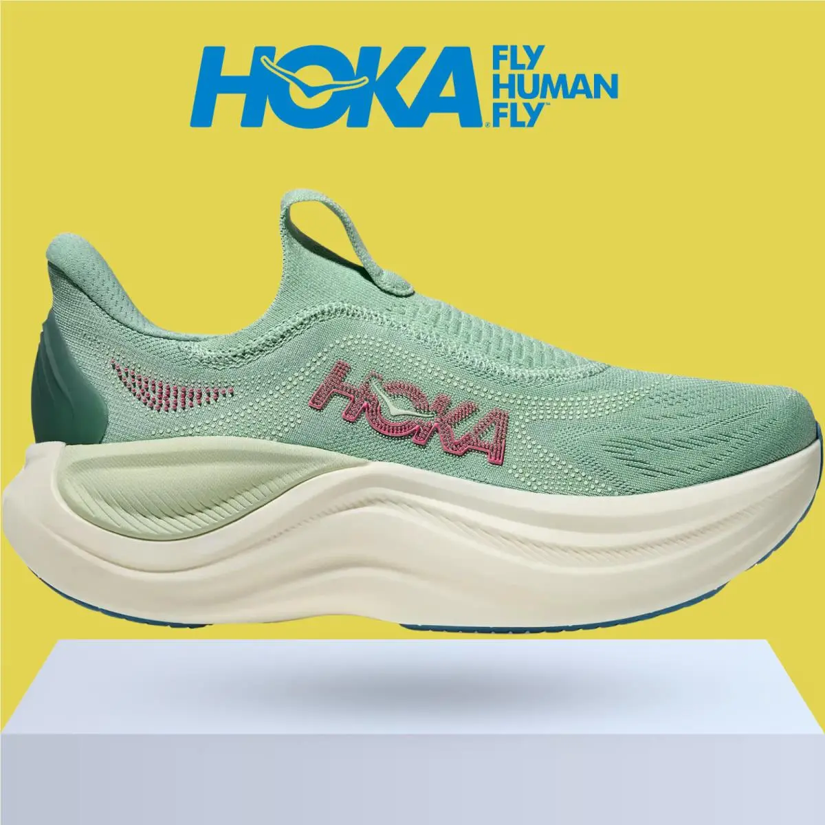 Hoka shoes - Hoka One One Skyward Laceless - Pink Opal/Alabaster 14