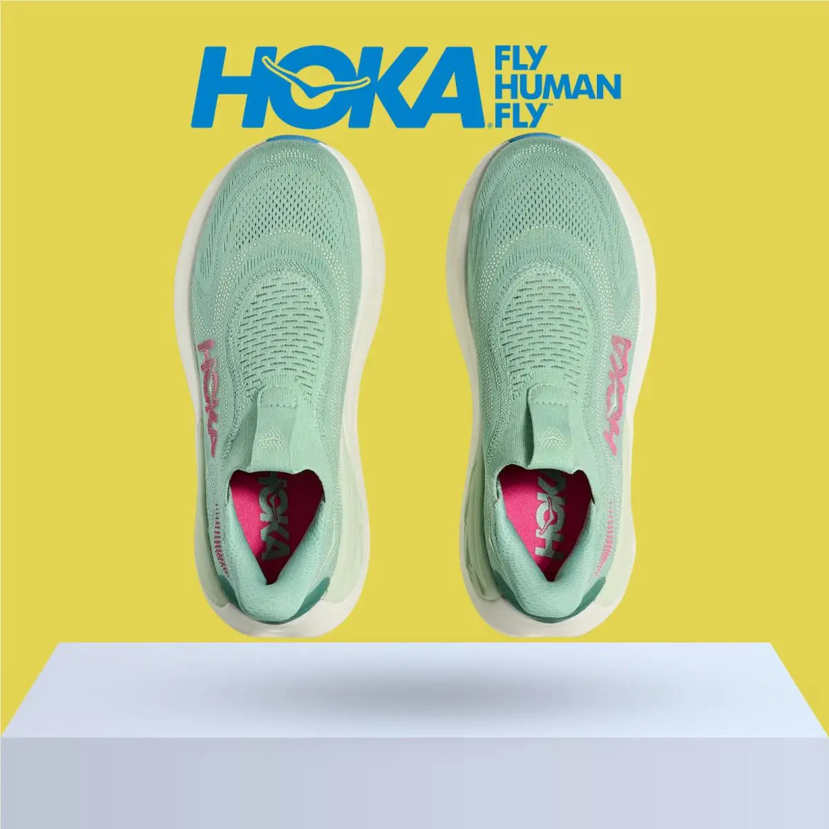 Hoka shoes - Hoka One One Skyward Laceless - Pink Opal/Alabaster 17