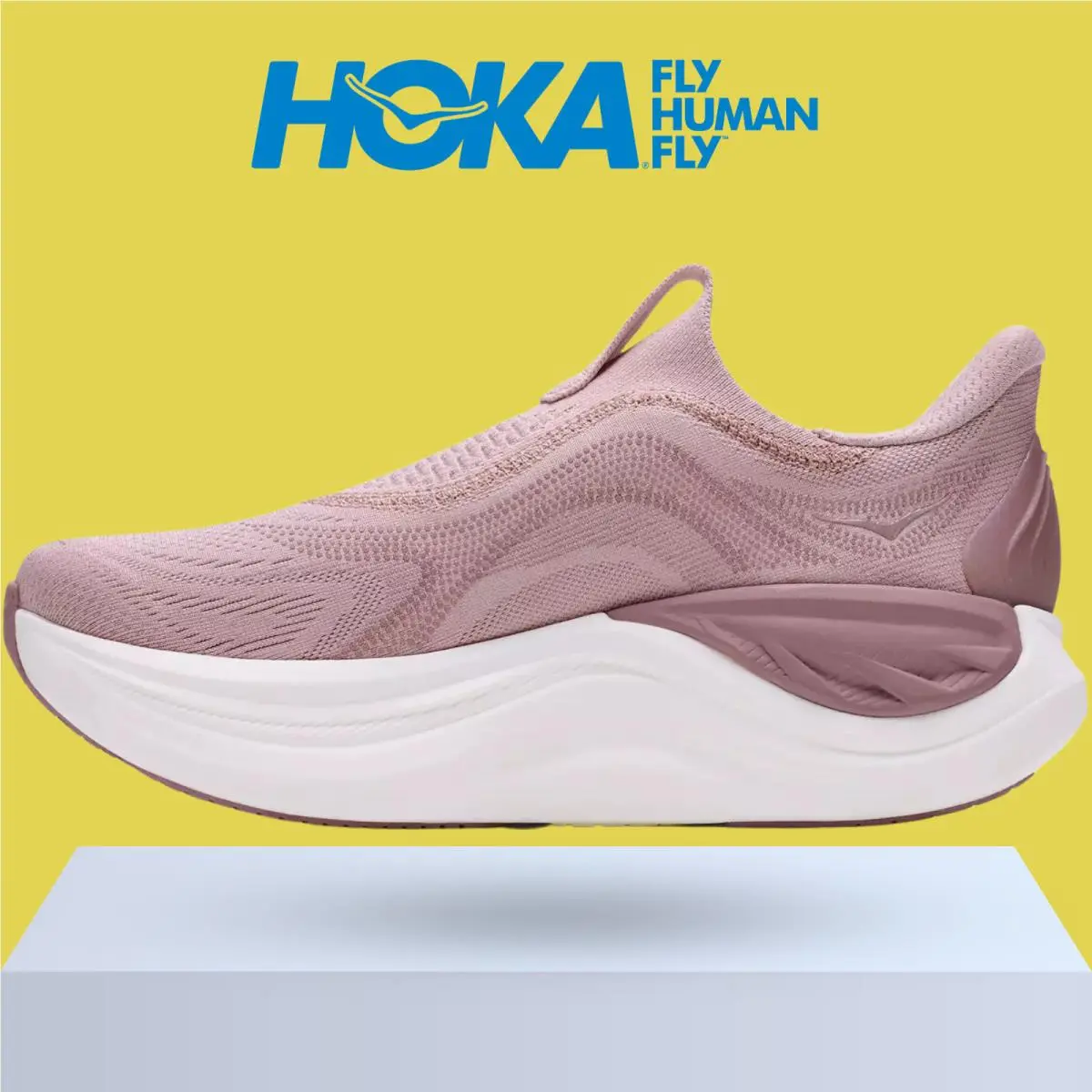 Hoka shoes - Hoka One One Skyward Laceless - Pink Opal/Alabaster 5