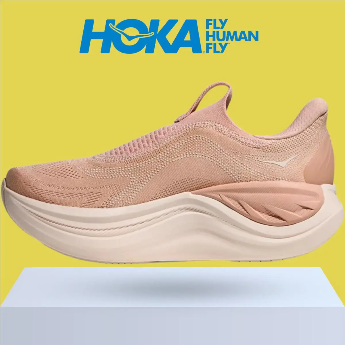 Hoka shoes - Hoka One One Skyward Laceless - Pink Opal/Alabaster 25