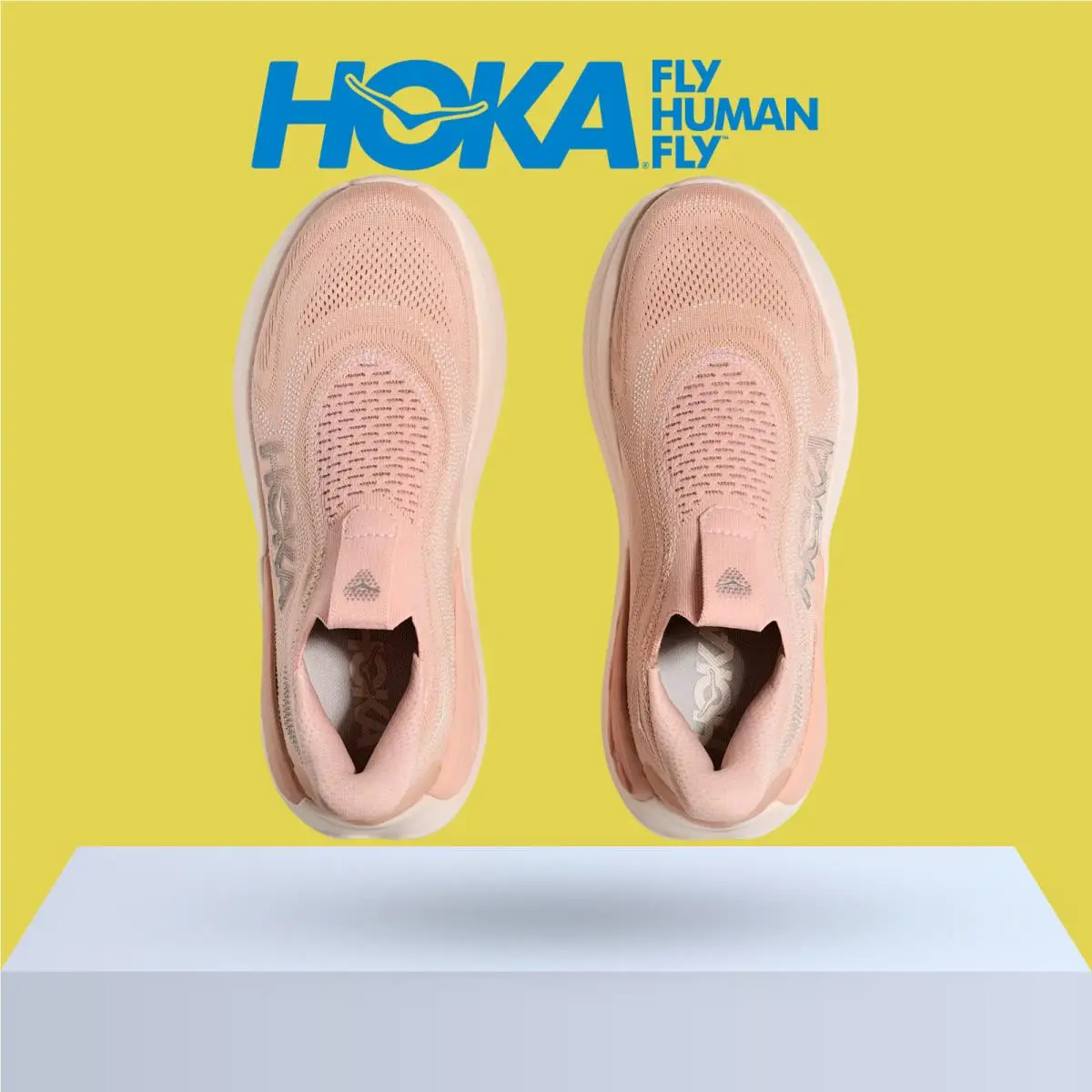 Hoka shoes - Hoka One One Skyward Laceless - Pink Opal/Alabaster 27