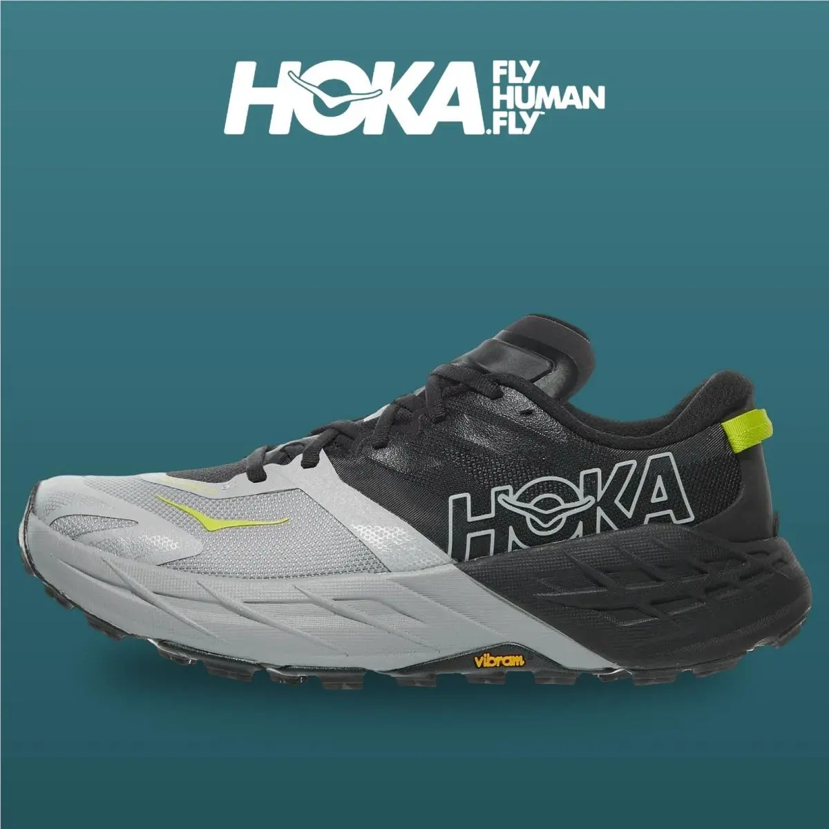 Hoka shoes - Speedgoat 7 - Speedgoat - 1171928-BLLR - Black/Stellar Grey 5