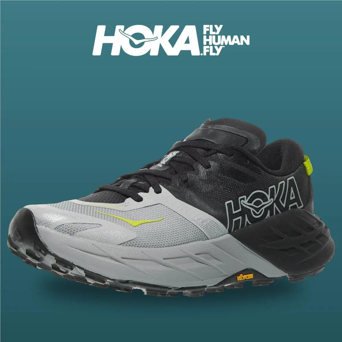 Hoka shoes - Speedgoat 7 - Speedgoat - 1171928-BLLR - Black/Stellar Grey 6