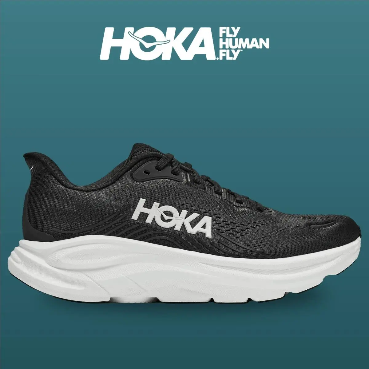 Hoka shoes - HOKA Clifton 11 Wide - Clifton Wide - 1176573-BWHT - Black/White 9