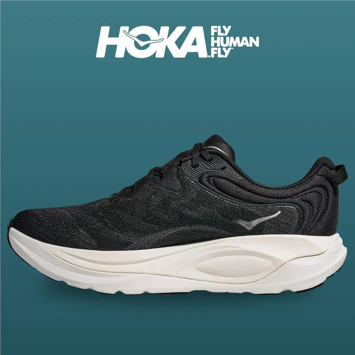 Hoka shoes - HOKA Gaviota 6 Wide - Gaviota Wide - 1171932-BWHT - Black/White 2