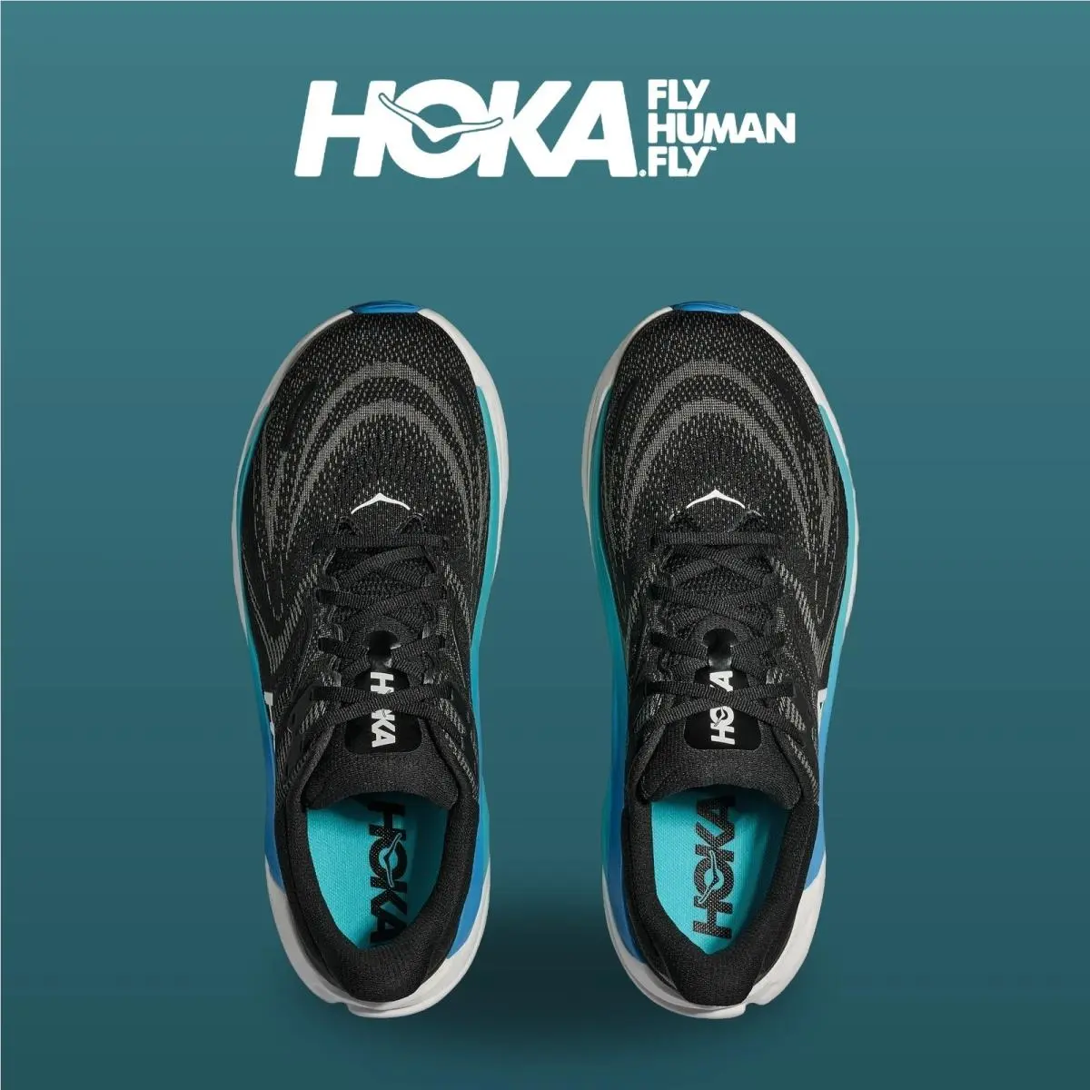 Hoka shoes - Arahi 8 - Arahi - 1168690-BKSK - Black/Skyward Blue 0