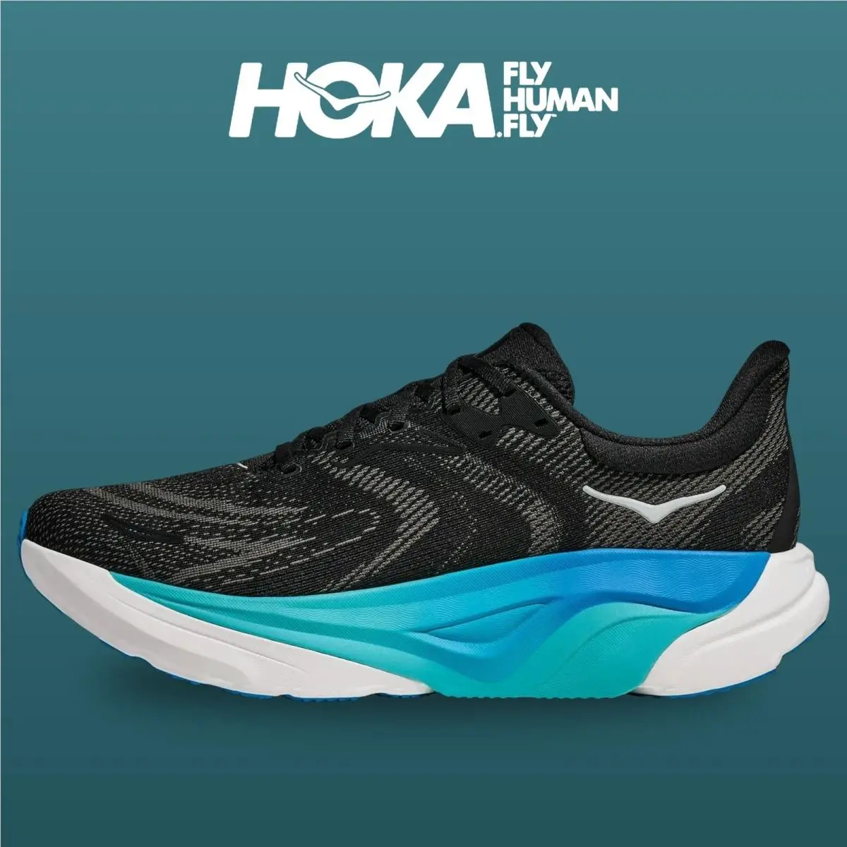 Hoka shoes - Arahi 8 - Arahi - 1168690-BKSK - Black/Skyward Blue 2