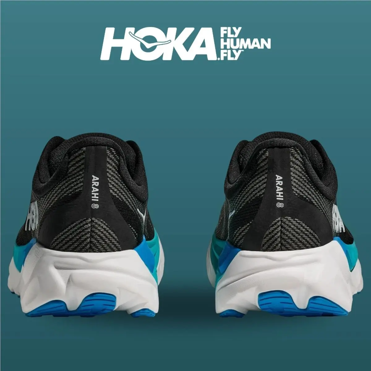 Hoka shoes - Arahi 8 - Arahi - 1168690-BKSK - Black/Skyward Blue 3