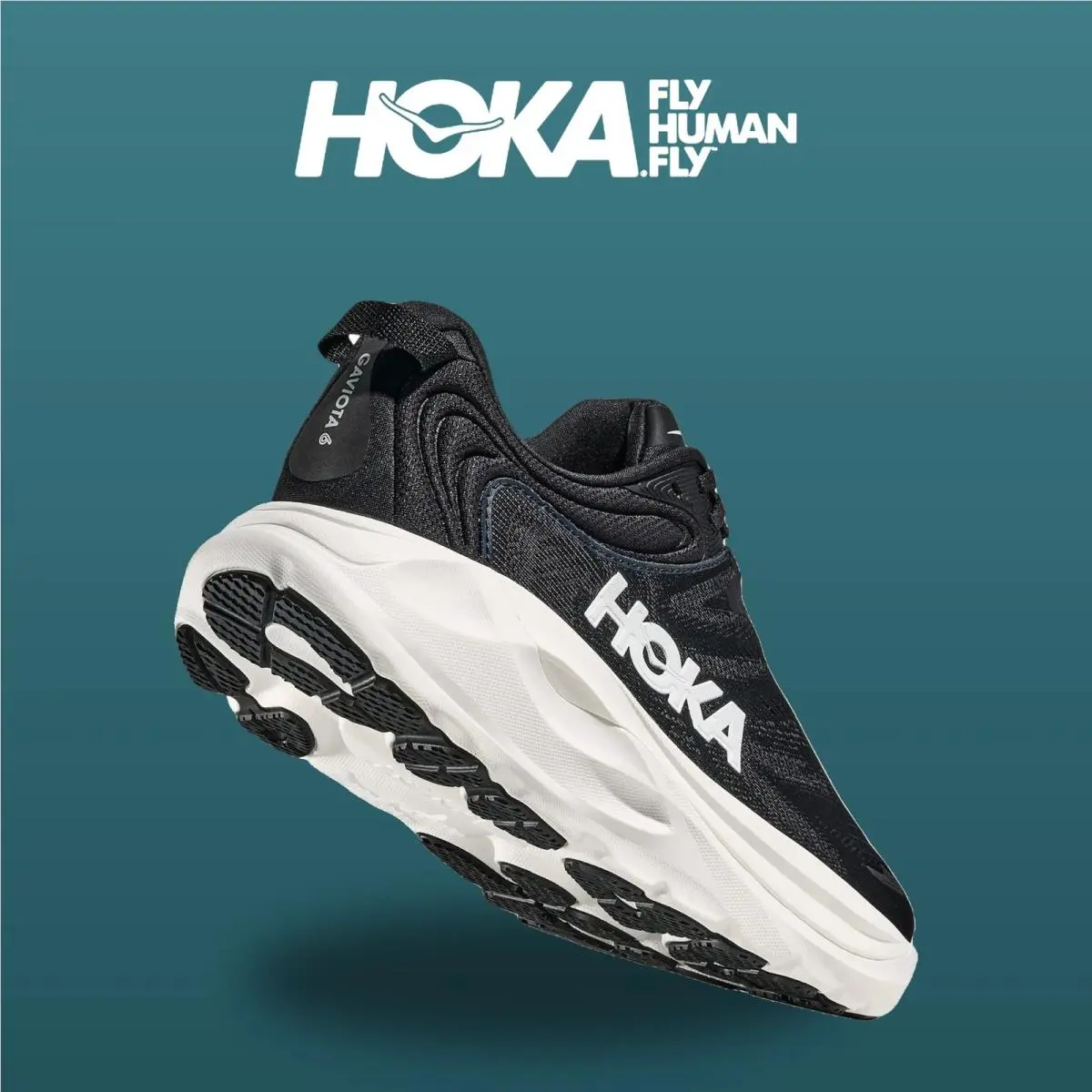 Hoka shoes - Gaviota 6 - Gaviota - 1171933-BWHT - Black/White 6